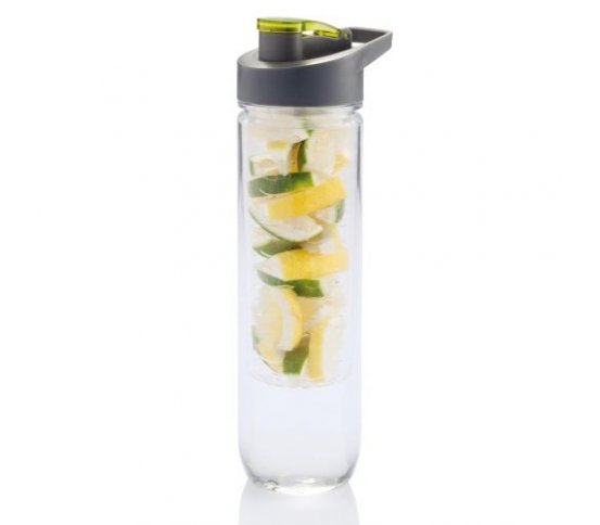 Loooqs Láhev s košíkem na ovoce 800ml - zelená