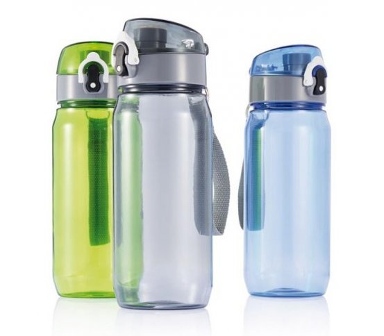 Loooqs Uzamykatelná sportovní láhev 600ml šedá