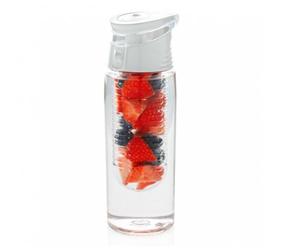 Loooqs Uzamykatelná láhev na ovoce 700ml - bílá