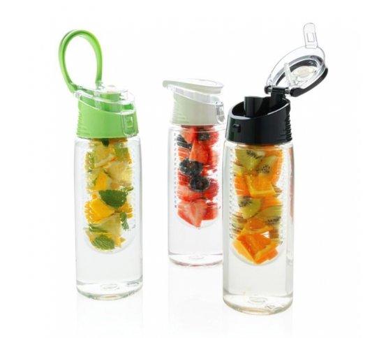 Loooqs Uzamykatelná láhev na ovoce 700ml - zelená 3