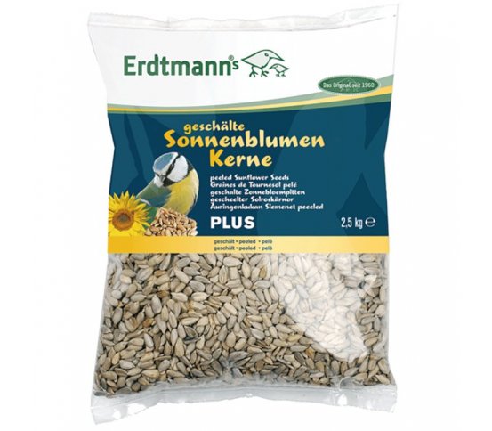 Loupaná slunečnice pro ptáky 2,5kg Erdtmanns
