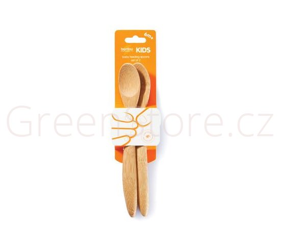 Bambusové lžičky na krmení malých dětí Bambu