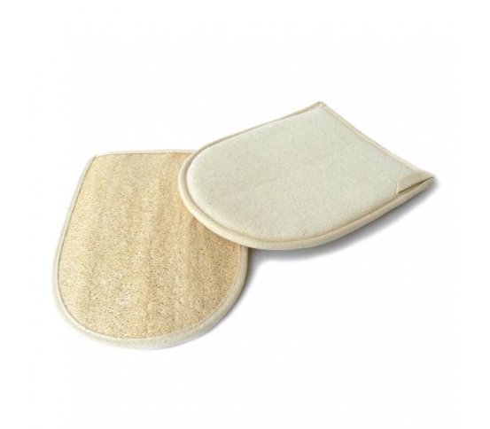 Masážní rukavice z přírodní lufy Caribbean Sun