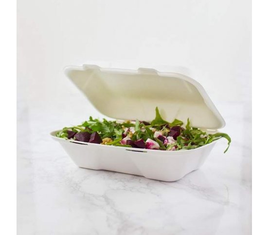 Menu box 1 sekce 1000ml - 23x15cm z cukrové třtiny (50ks)