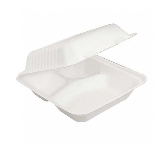 Menu box 3-dílný 22x20x7cm (100ks) BIO GreenWare