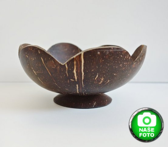 Miska z kokosu s podstavou - květina 250ml Artemis