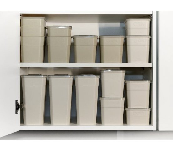 Miwa Chytrá krabička 1300ml - světle šedá opakovaně použitelná