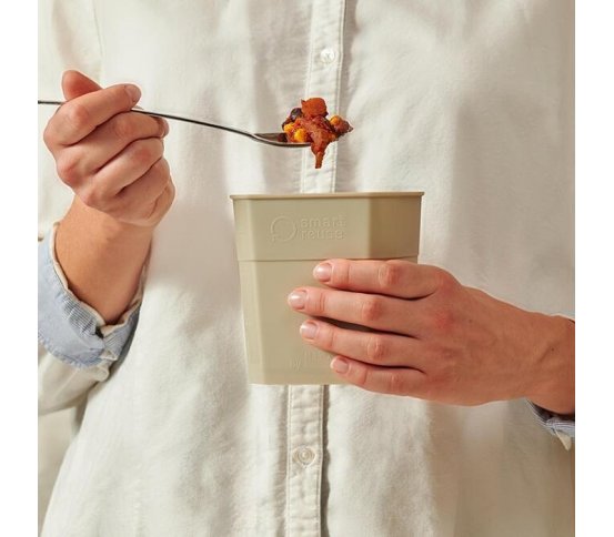 na jídlo Miwa Chytrá krabička 700ml - světle šedá