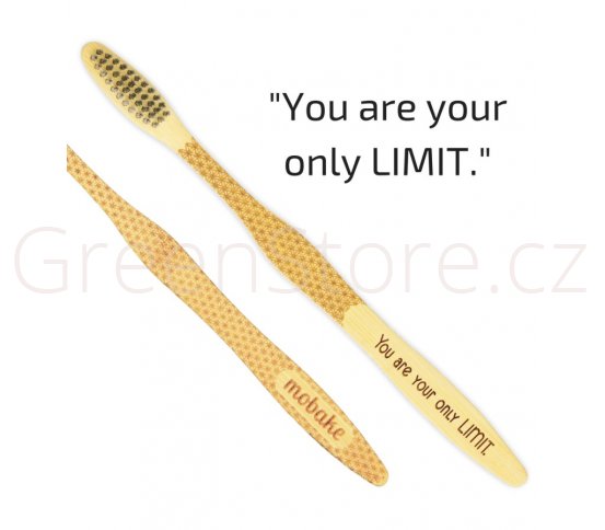 Mobake Motivační bambusový kartáček - You are your only LIMIT