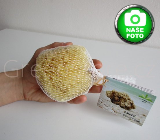 Přírodní mořská houba Karibská Caribbean Sun