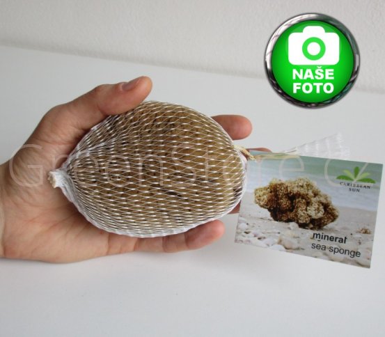 Carribean Sun přírodní minerální mořská houba 6-7cm
