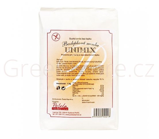 Mouka bezlepková 1kg UNIMIX PALETA