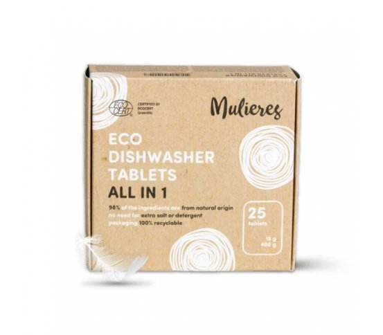 Mulieres Tablety do myčky - vše v jednom BIO - 25ks