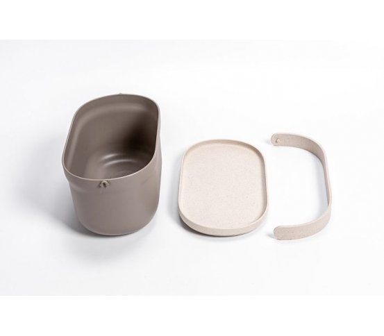 Nádoba na bioodpad - taupe 4l Plastia 5