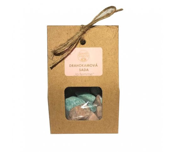 Dárková drahokamová sada pro krystalovou vodu - La Femme 100g