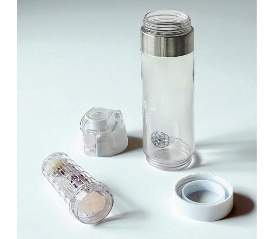 Láhev na vodu s drahokamy