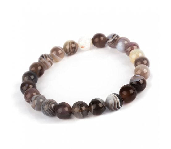 Náramek Achát Botswana 8mm