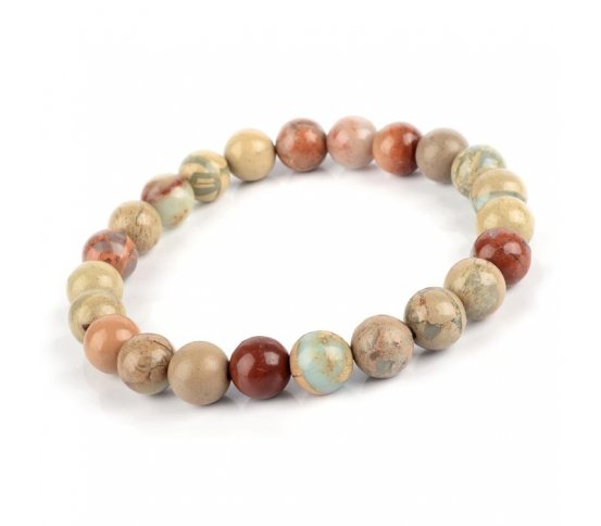 Náramek Jaspis aqua terra 8mm