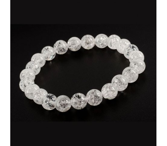 Náramek Křišťál pukaný 8mm