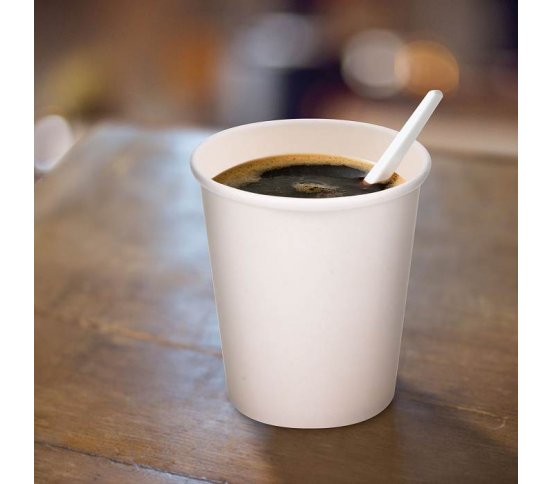 Papírový kelímek bílý cappuccino praha