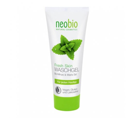 Neobio Mycí gel na obličej Bio Máta Mořská sůl 100ml