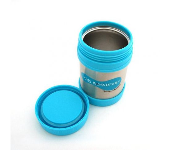 Termoska na jídlo nerezová - modrá 355ml U Konserve