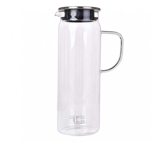 Skleněná karafa s uchem na studené nápoje