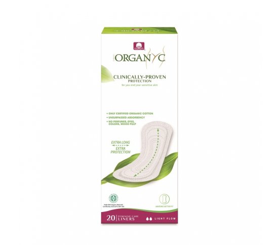 Organyc Dámské vložky slipové prodloužené 20ks
