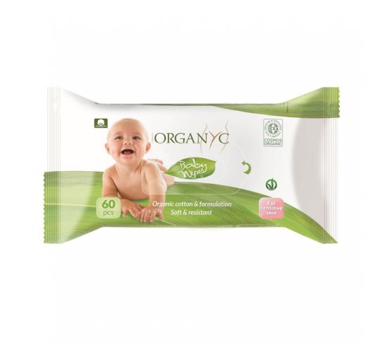 Organyc Dětské čistící ubrousky 60ks