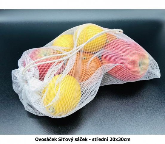 Ovosáček Síťový sáček - střední 20x30cm Pytlíčky