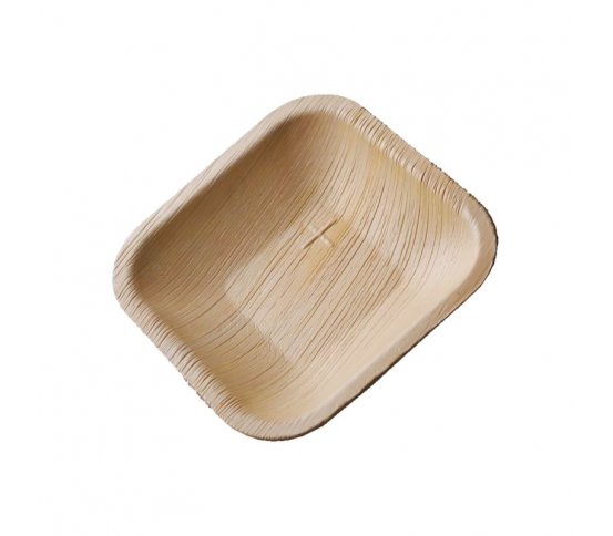 Palmová čtvercová mísa 15x15x3cm Areca (10ks)