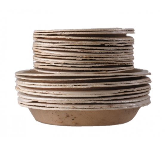 Palmový talíř kruhový 20x2,5cm Areca (10ks)