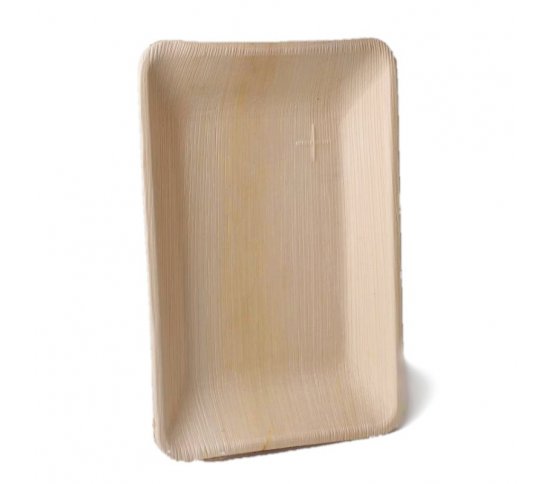 Palmový talíř obdélníkový 25x16x2,5cm Areca (10ks)