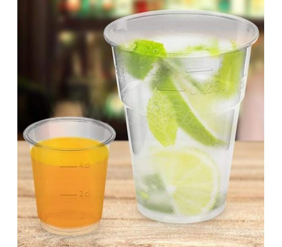 Panákový-degustační PLA kelímek 2cl/4cl (40ks)