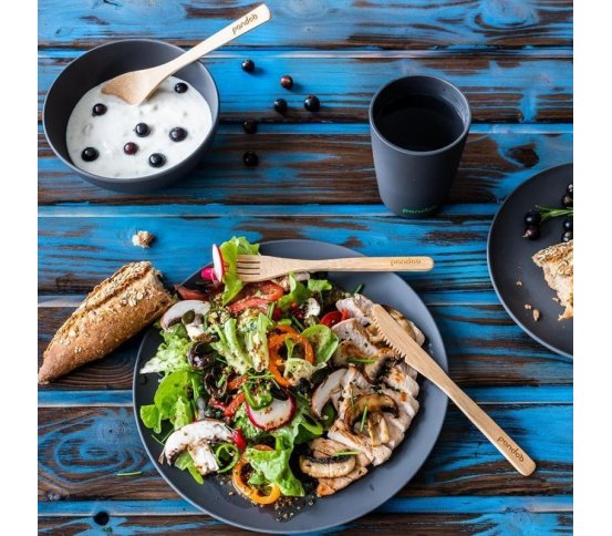 Pandoo Bambusová miska 600ml - krémová