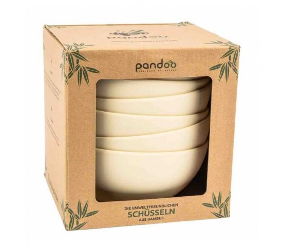 Pandoo Bambusová miska 600ml - krémová