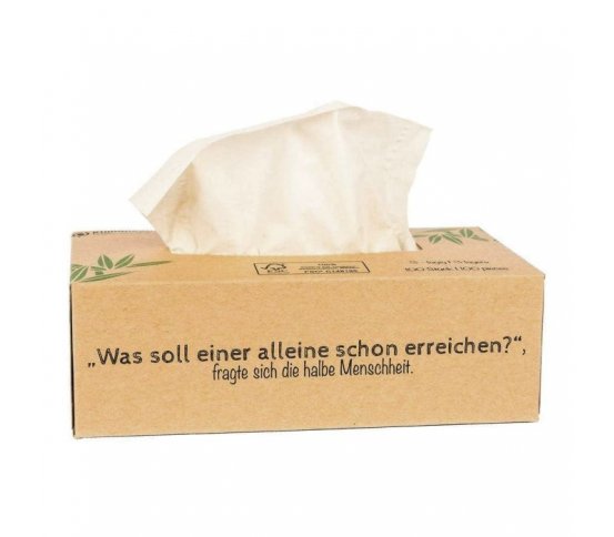 Pandoo Bambusové kapesníky 3-vrstvé 100ks - II.jakost