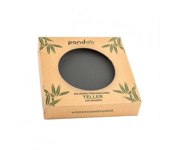 Pandoo Bambusový talíř 20cm - černý