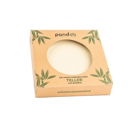 Pandoo Bambusový talíř 20cm - krémový