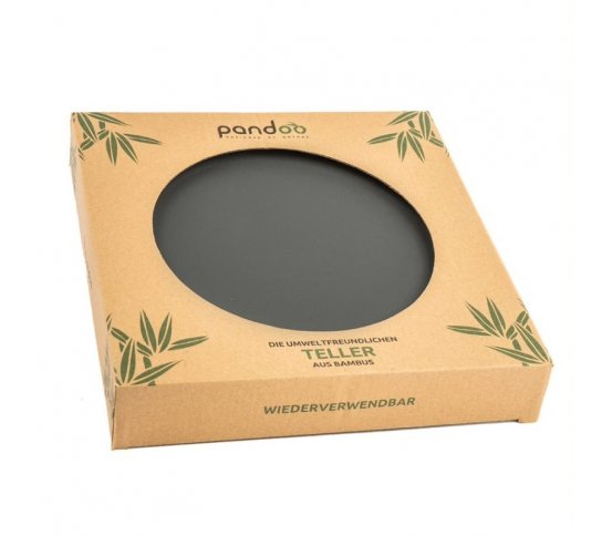 Pandoo Bambusový talíř 25cm - černý