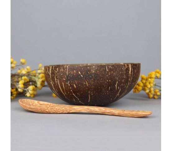 Pandoo Kokosová miska a lžíce set 2ks