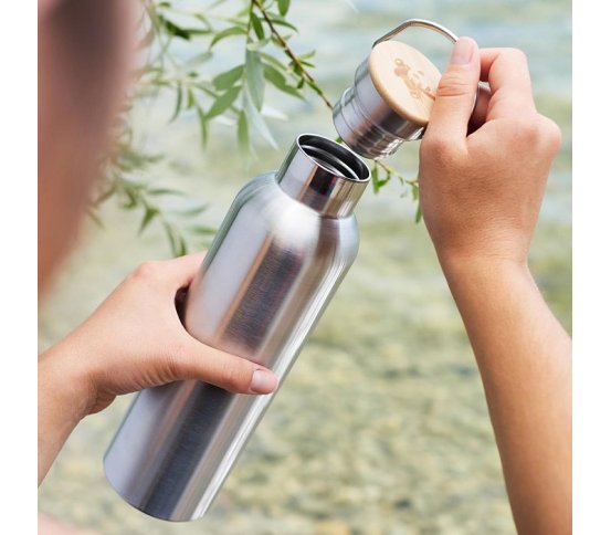 Pandoo Nerezová termoska s bambusovým víčkem 1000ml 2