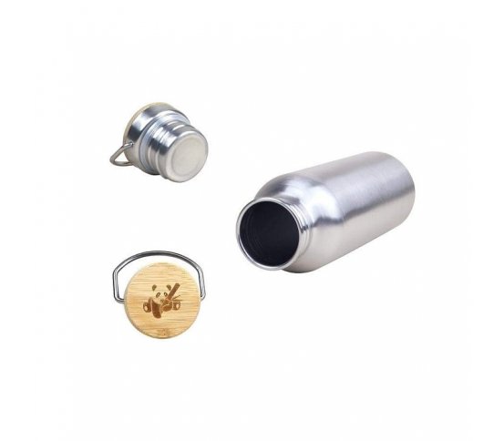 Pandoo Nerezová termoska s bambusovým víčkem 1000ml 3