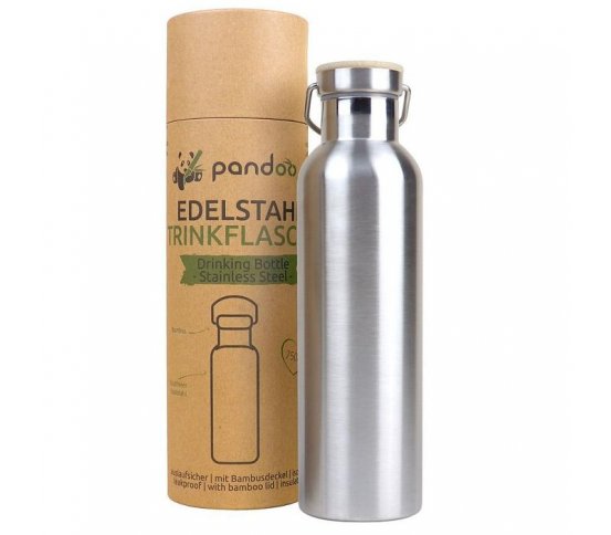 Pandoo Nerezová termoska s bambusovým víčkem 750ml