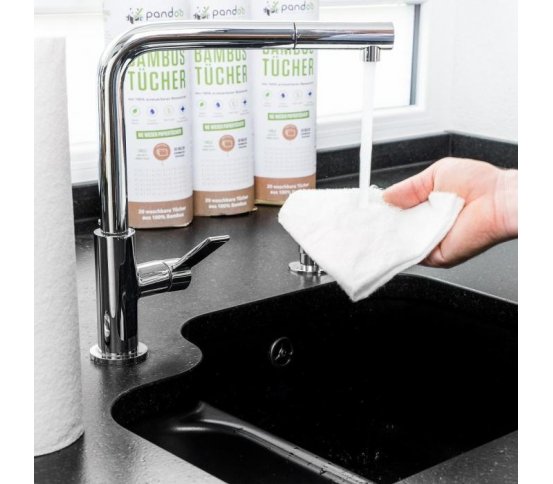 Pandoo opakovaně použitelné bambusové utěrky 60ks