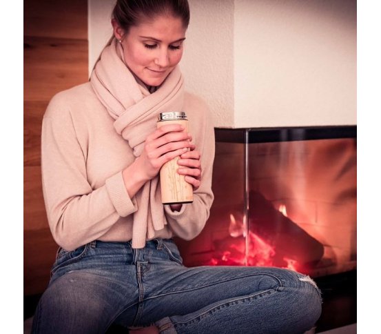 Pandoo Vakuová termoska na čaj s nerezovým sítkem 360ml