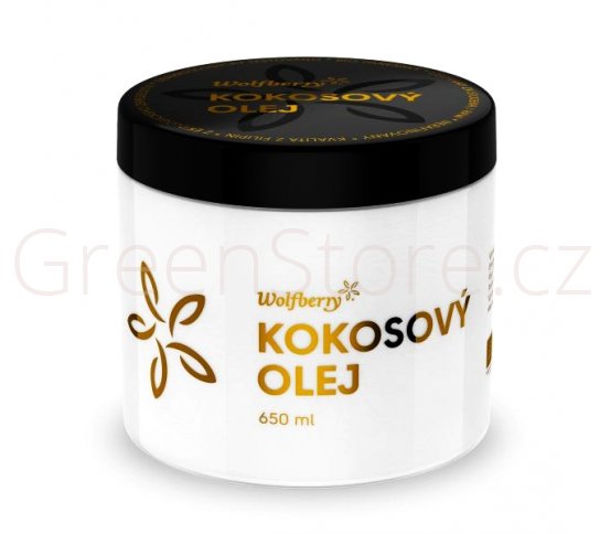 Panenský kokosový olej v BIO kvalitě 650ml Wolfberry