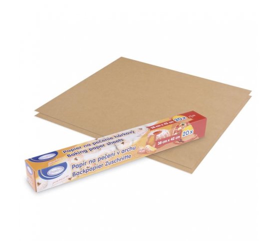 Papír na pečení hnědý 38x42cm (20 archů)