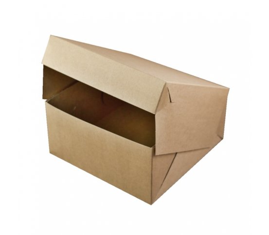 Papírová dortová krabice kraft 20x20x10cm