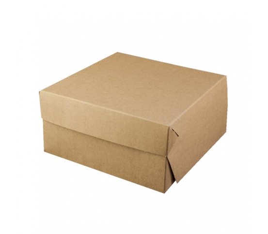 Papírová dortová krabice kraft 20x20x10cm